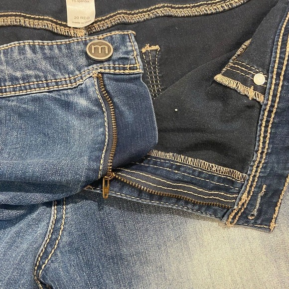 Maurices Jeans Women Size 20 Reg Embroidered Pockets Casual Distressed High Rise - Picture 9 of 13